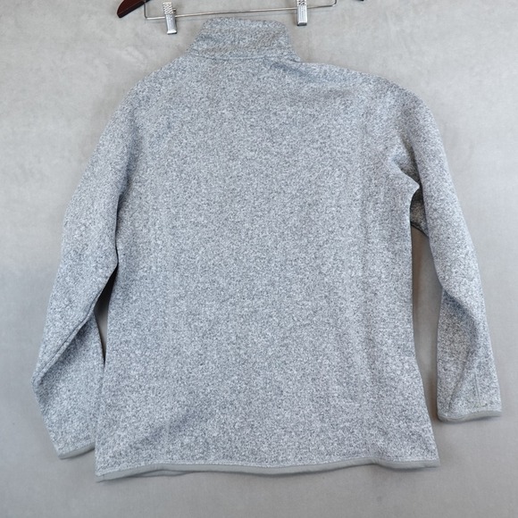 Patagonia Better Sweater Womens Size XL Gray 1/4 Zip Fleece Jacket Harvard Crest - Picture 5 of 6
